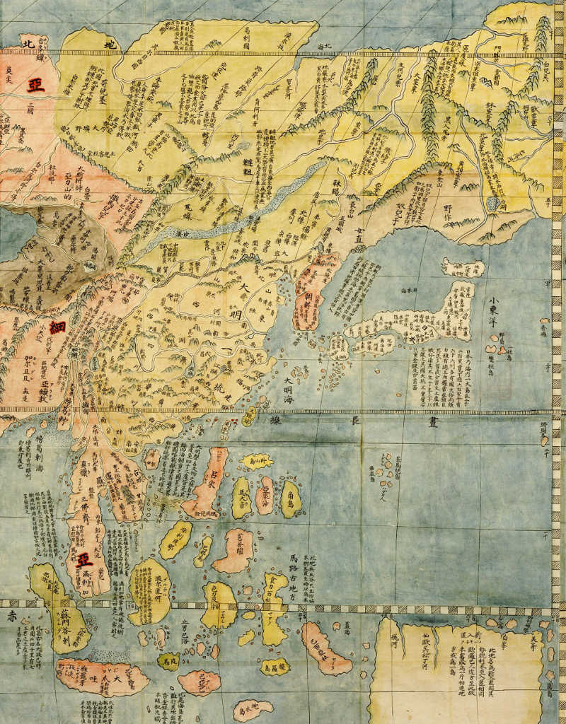 Historische China-Karte von Matteo Ricci 1602