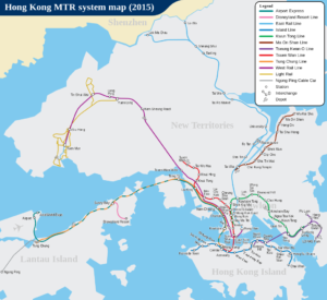 Hongkong U-Bahn Karte