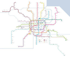 U-Bahn Shanghai - Plan & Karte